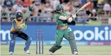  ?? | BackpagePi­x ?? CHLOé Tryon of South Africa has hit a purple patch with bat in hand.