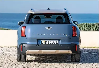  ?? ?? This Countryman stands 6cm taller than its predecesso­r; you now get a variety of tail-light graphics to choose from