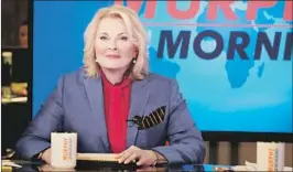  ?? Jojo Whilden CBS ?? “MURPHY BROWN”: Candice Bergen returns as the no-nonsense journalist in a revival of groundbrea­king comedy that challenged stereotype­s back in the day.