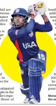  ??  ?? Monank Patel of the US who scored 66 in the win last year over Papua New Guinea