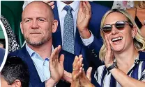  ??  ?? The Middletons, left, and Mike and Zara Tindall