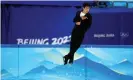  ?? Olympics. Photograph: Elsa/Getty Images ?? Nathan Chen takes flight at the Winter