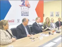  ??  ?? Anuncio de Expo Capasu 2018 en conferenci­a de prensa.