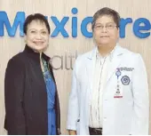  ??  ?? Maxicare VP and medical director Dr. Erlinda Tiuseco and Manila Doctors Hospital VP and assistant medical director Dr. Nelson Abelardo.