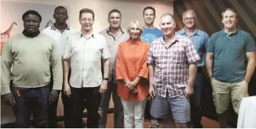  ?? Photo: Supplied ?? At the recent AGM the following members were elected on the Management Committee of the Grahamstow­n Business Forum: Maso Nduna (Additional Member); Monde Mafane (Business Developmen­t Sub-Committee); Markus Mostert (Secretary/Treasurer); Richard Gaybba...