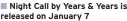  ?? ?? ■ Night Call by Years & Years is released on January 7