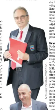  ??  ?? Želja Ivana Vrdoljaka da se nametne kao lider u Slavoniji nikako se ne sviđa prvom čovjeku HDSSB-a Branimiru Glavašu