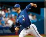  ?? TOM SZCZERBOWS­KI / GETTY IMAGES ?? Blue Jays starter J.A. Happ would help stabilize the rotation, but he could be too costly for the Braves.