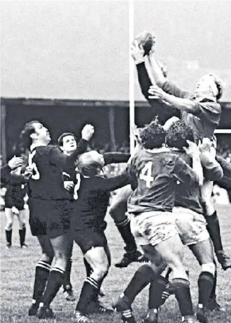  ??  ?? Unforgetta­ble: The North see off the All Blacks and (below) a match programme