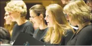  ?? Katharine Richman / Contribute­d photo ?? Members of The Bach Choir in concert.