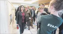  ?? BOB TYMCZYSZYN THE ST. CATHARINES STANDARD ?? House leader Bardish Chagger tours the Niagara Parks Butterfly Conservato­ry while highlighti­ng Ottawa’s Budget 2018.