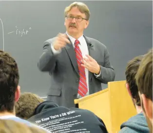  ?? CARRIE ANTLFINGER/AP ?? A Chronicle of Higher Education study found that professors estimated they work an average of 61 hours per week during the semester, including 10 hours on the weekend.