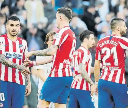  ?? FOTO: SIRVENT ?? El Atlético de Madrid cosechó en el Santiago Bernabéu