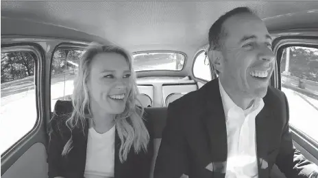  ?? NETFLIX ?? Kate Mckinnon and Jerry Seinfeld appear in an episode of Comedians in Cars Getting Coffee, a series long overdue for a road trip to Canada.