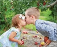  ??  ?? Ashley Weaver of Morgantown (no relation) claimed honorable mention for a sweet sibling moment she captured during apple picking.