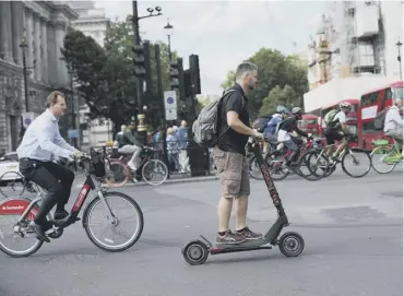  ??  ?? 0 Proposals to allow electric scooters on to some roads have been unveiled by the Government