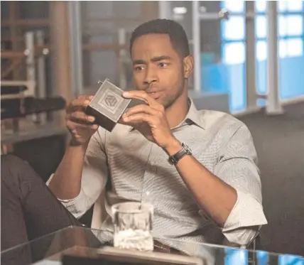  ?? DAVID BLOOM/ SONY PICTURES VIA AP ?? Jay Ellis appears in a scene from "Escape Room."