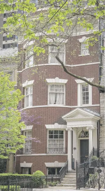  ?? RICH HEIN/SUN-TIMES FILE ?? J.B. Pritzker’s $3.7 million mansion next door to his residence on North Astor Street.