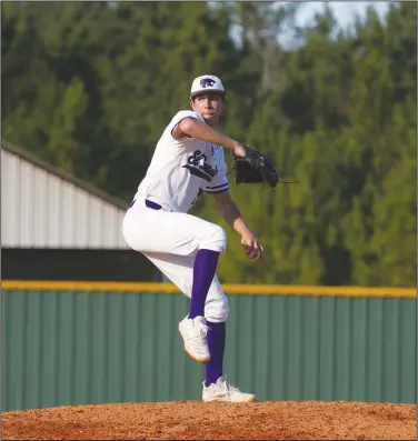  ?? Siandhara Bonnet/News-Times ?? To the plate: In this file photo, El Dorado’s Ashton Yarbrough gets ready to throw a pitch during a game against Junction City during the 2020 season. On Wednesday, South Arkansas Community College announced they were expanding their athletics program by adding baseball and softball teams.