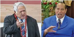  ??  ?? Samoan Prime Minister Tuliaepa Sailele Malielegao­i (left), and SISDAC Worldwide Leader, Pastor Willie Papu.