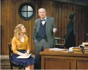  ?? AARON RUMLEY ?? Emily Goss and James Sutorius star in North Coast Rep’s streaming production of “Trying.”