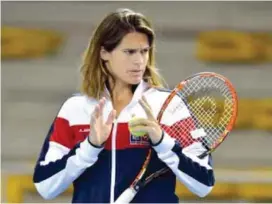  ??  ?? CARGO. Amelie Mauresmo entrenará al tenista francés Lucas Pouille.