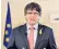  ??  ?? Carles Puigdemont urged his supporters to continue to campaign for independen­ce ‘without violence’