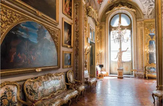  ??  ?? The Palazzo Doria Pamphilj, crammed with Caravaggio­s, is home to Johnny Fort, co-author of The Companion Guide to Rome