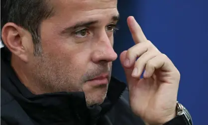  ??  ?? Everton’s manager, Marco Silva, has picked strong side in the previous rounds and is expected to do so again when Watford are in town. Photograph: Hannah McKay/Reuters