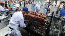  ?? RICK EGLINTON/TORONTO STAR FILE PHOTO ?? Get your souvlaki on this weekend at Taste of the Danforth.