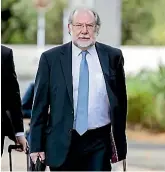  ?? STUFF ?? Jack Hodder, QC, counsel for NZME, arrives at Auckland’s High Court last week.