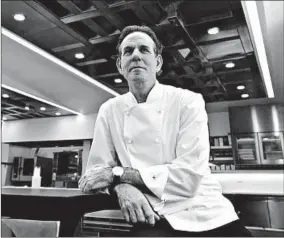  ?? ERIC RISBERG/AP ?? Thomas Keller stands in the kitchen of his French Laundry restaurant in 2017.