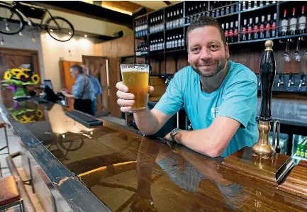  ?? PHOTO: MURRAY WILSON/FAIRFAX NZ ?? Brew Union co-owner Murray Cleghorn hoped the bar could be educationa­l for those curious about the brewing process.