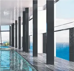 ??  ?? Artist’s impression­s of plans Tony Fung had drawn up for the fit-out of his luxury penthouse apartment.
