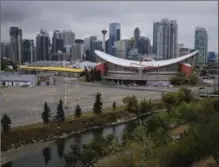  ?? JEFF MCINTOSH, THE CANADIAN PRESS ?? Pictured is the Scotiabank Saddledome, home of the Calgary Flames.