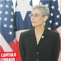  ??  ?? CAPÍTULO CERRADO Según sus allegados, Michelle Hernández lucía tranquila porque regresa a ser una ciudadana privada.