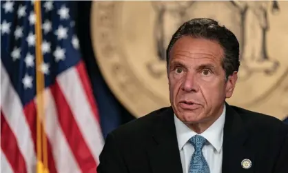  ?? Photograph: Jeenah Moon/Getty Images ?? Andrew Cuomo in New York City last week. Cuomo has insisted that increasing taxes on the super-rich will make them more likely to leave the state.