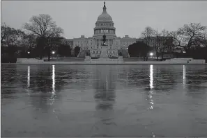  ?? Associated Press ?? ■ The dome of the Capitol Building at sunrise in Washington. The Senate is ready for a showdown debate over immigratio­n, including whether to protect young “Dreamers” from deportatio­n, in an election-year battle that’s sure to electrify both parties’...