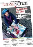  ??  ?? In edicola martedì
La copertina di «Buone notizie» dedicata all’artista di strada Chiara Trevisan