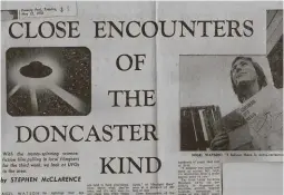  ?? ?? LEFT: Scunthorpe’s answer to Fox Mulder looks to the skies in 1978.