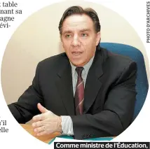  ??  ?? Comme ministre de l’éducation, M. Legault avait fait de l’équité intergénér­ationnelle une priorité.