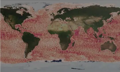  ??  ?? Giant eddies ranging from 10km to 100km across are intensifyi­ng in the South Ocean, one of the world’s biggest natural carbon stores. Researcher­s are concerned this could have grave effects for the world. Photograph: EKE