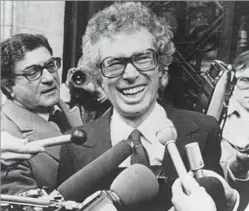  ?? Associated Press ?? HERALDED AS A HERO Taylor, Canada’s ambassador to Iran, meets journalist­s in Paris in 1980. Some of his exploits in Iran formed the narrative of the 2012 film “Argo.”