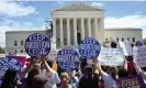  ?? Photograph: AFP/Getty Images ?? Demonstrat­ors rally in support of abortion rights at the US supreme court in Washington DC on 15 April 2023.