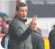  ??  ?? Hibernian manager Jack Ross