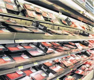  ?? FILE ?? Meat prices in Canada have gone up by more than 10 per cent in the last year. Some blame the concentrat­ion in the meat packing industry, particular­ly for beef. Three plants process about 85 per cent of all the beef produced in Canada.
