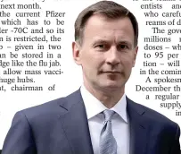  ??  ?? HOPEFUL: Jeremy Hunt MP