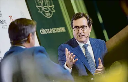  ?? LV. ?? El president de la CEOE, Antonio Garamendi, al Círculo Ecuestre