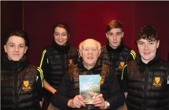  ??  ?? Dr Crokes Scor na nÓg Quiz Team that represente­d Kerry at the All Ireland Final held in Sligo on 17/2/2018.Team members were from left to right Cillian Hickey, Treasa O Sullivan, Dr Crokes President and Quiz Mentor, Jackie Looney, Mark Cooper and Jamie...