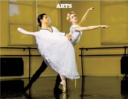  ?? K.C. ALFRED U-T PHOTOS ?? Tonatiuh Gomez and Stephanie Maiorano are the principal dancers in San Diego Ballet’s “Giselle,” which will be presented next weekend.